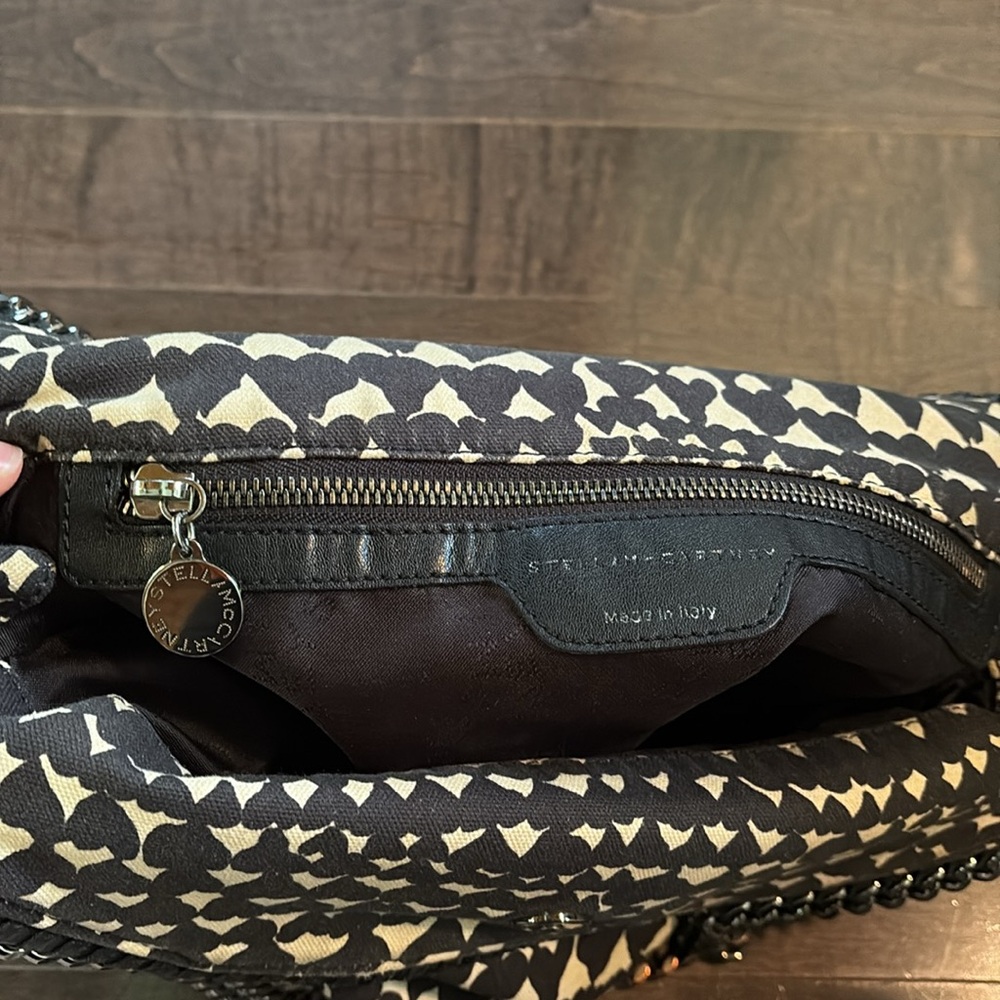 Stella McCartney Falabella in Cream, Black Hearts Canvas, 2014 limited run - Picture 14 of 17